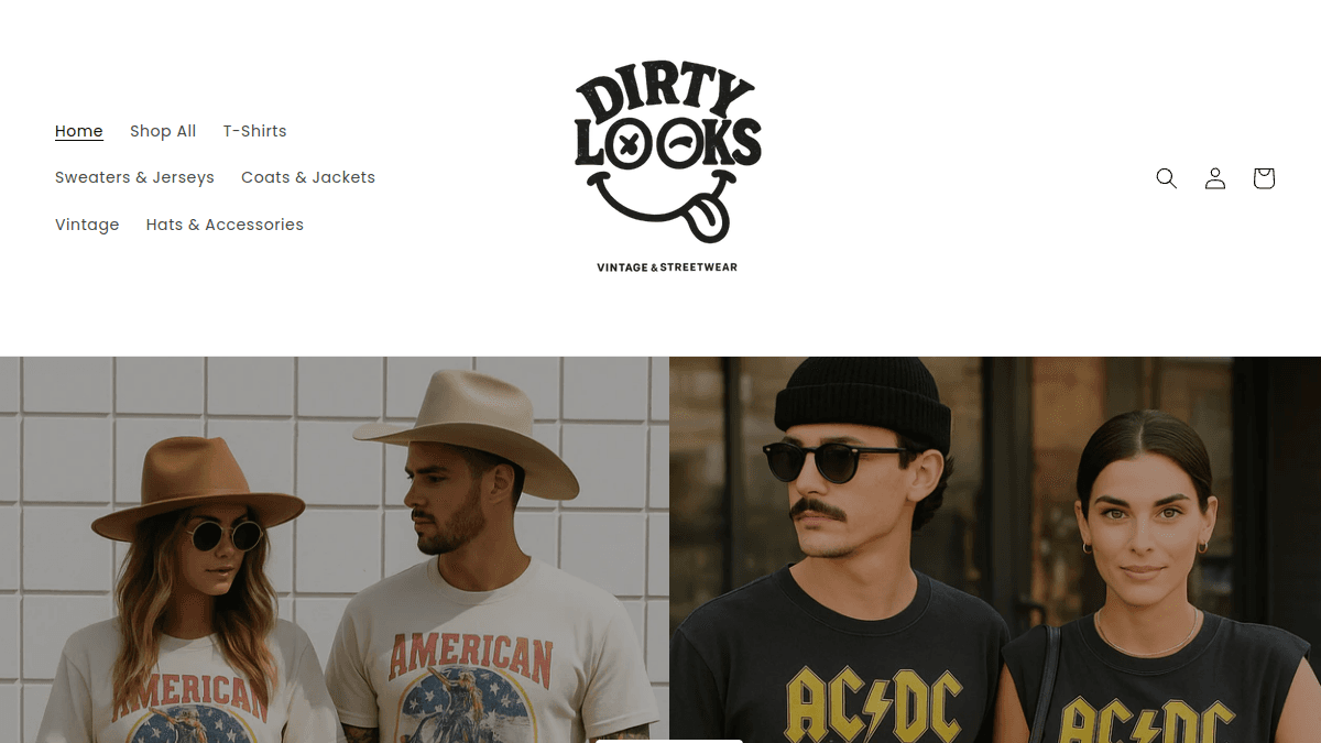Dirty Looks Vintage website